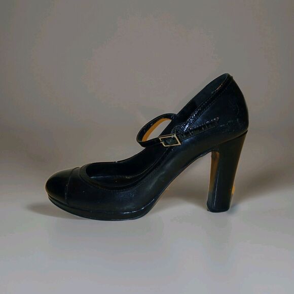 Lauren Ralph Lauren Shoes - Ralph Lauren Black Patent Leather Size 6  Mary Jane Heels 4" Preppy Coquette